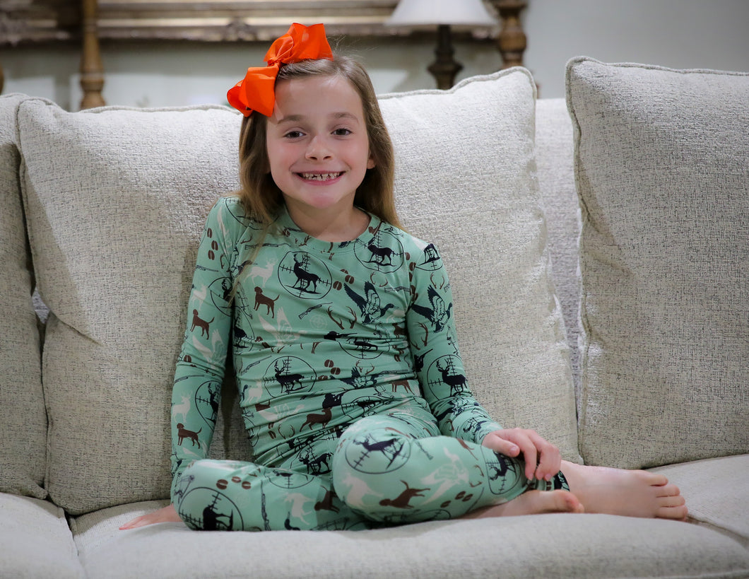 Little Hunter Two-Piece Long Pajamas