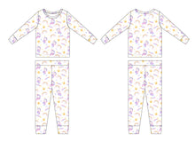 Load image into Gallery viewer, Unicorns and Rainbows Two-Piece Long Pajamas
